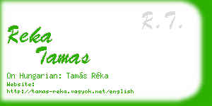 reka tamas business card