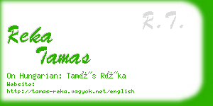 reka tamas business card